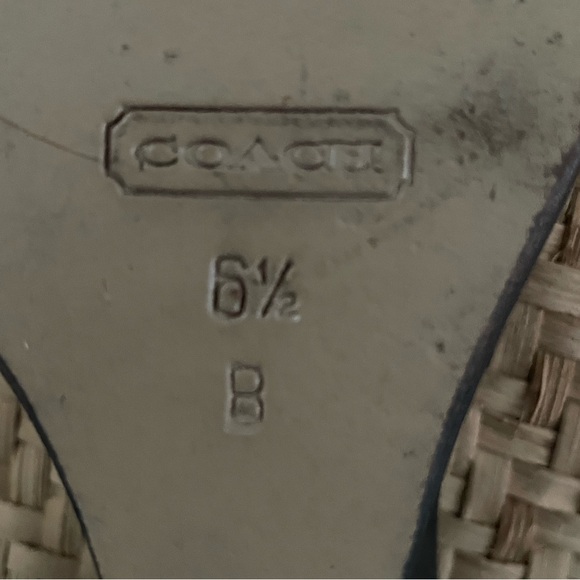 Coach Black Slides with Signature Brass Hardware - Picture 9 of 16